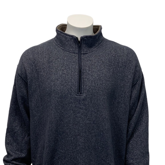 Orvis Signature Gray Knit 1/4 Zip Pullover Men’s Sweatshirt Jacket Size XL - Picture 7 of 13